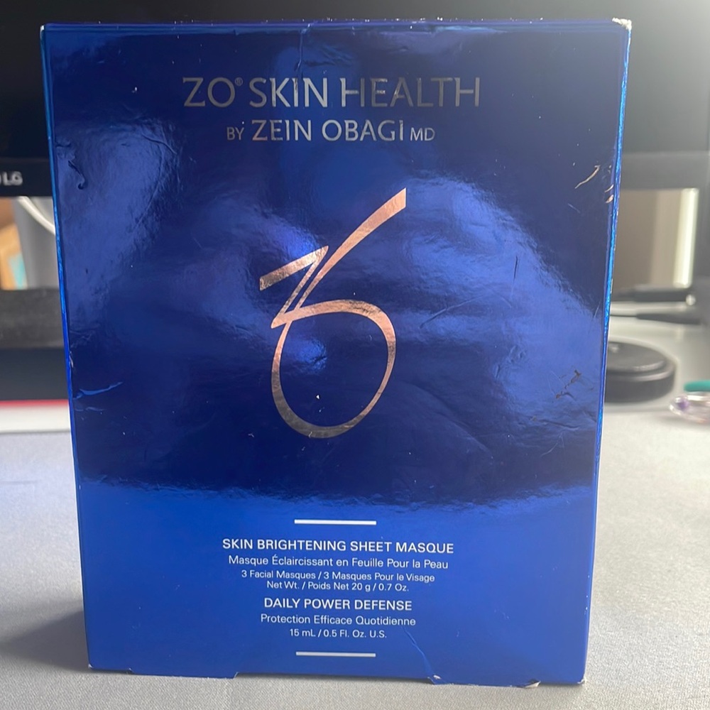 ZO skin brightening sheet masque